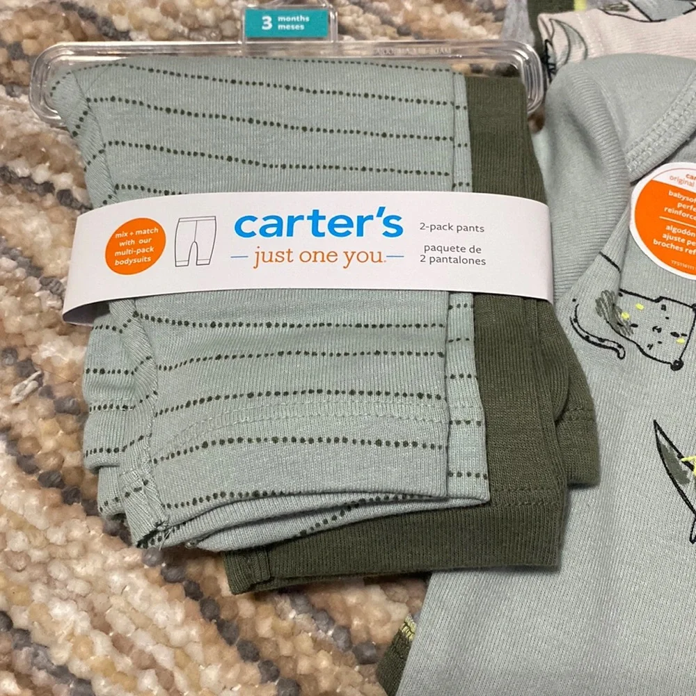 NEW. Carter’s (just one you) Baby boy Bundle of Onesie’s & pants. 3 mont… - Picture 7 of 15
